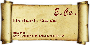 Eberhardt Csanád névjegykártya