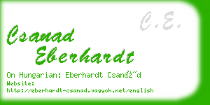 csanad eberhardt business card